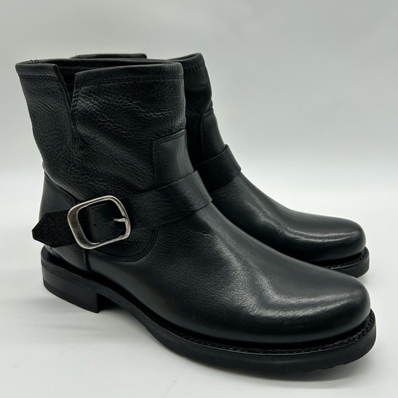Frye Veronica Bootie Black Leather Ankle Boots Women’s Size 7 New With Box - Picture 3 of 9